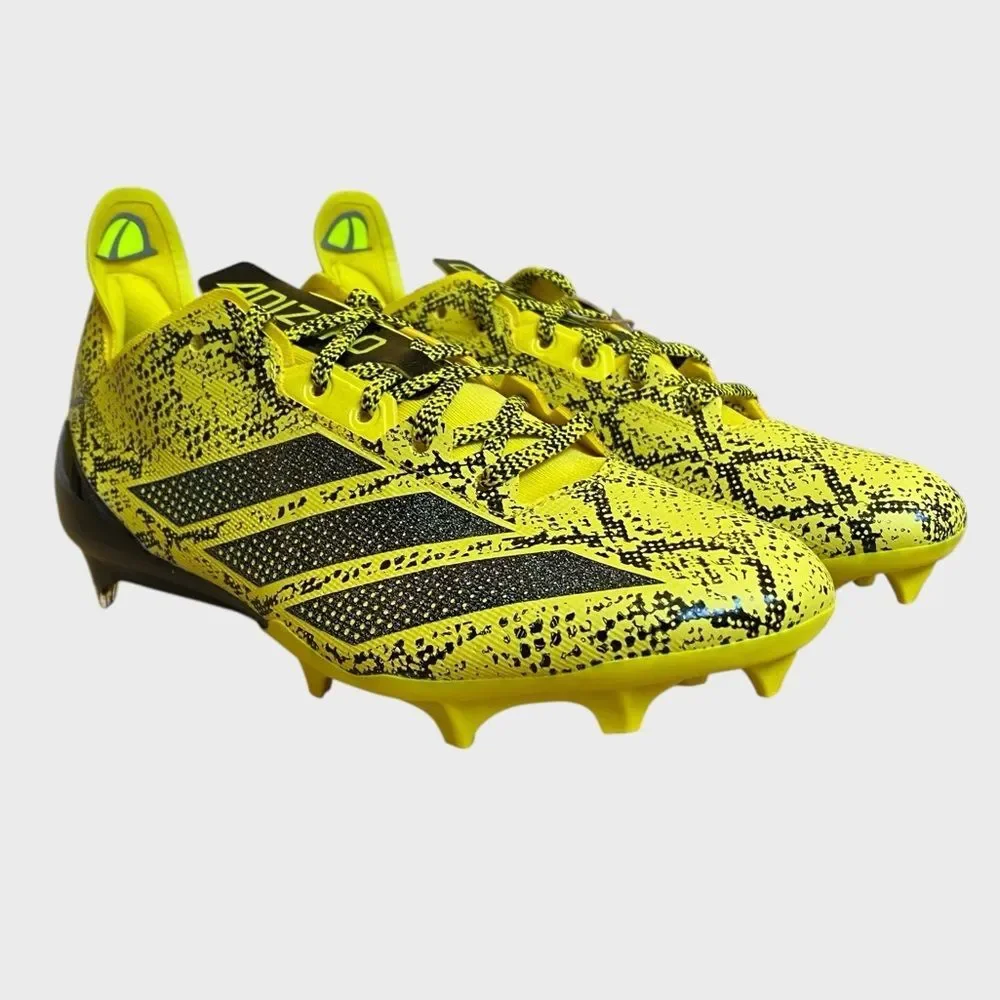 NEW Adidas Adizero Electric II Exotic Speed Football Cleats Men's Sz 8.5 Yellow